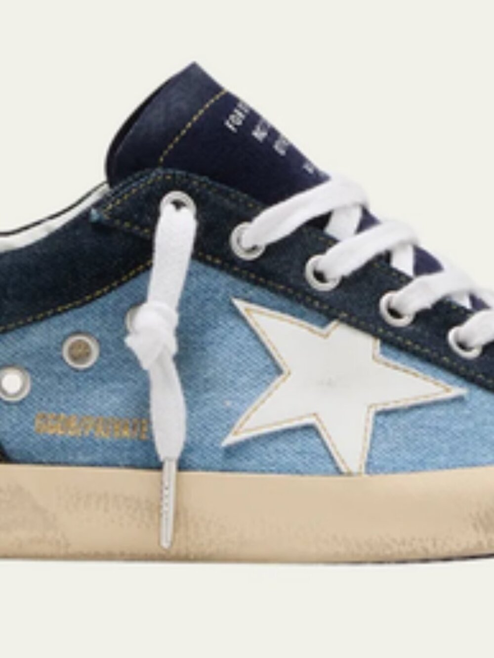 *BRAND NEW IN BOX* Golden Goose Superstar Denim Glitter low top*PRICE DROP!* - Picture 12 of 12